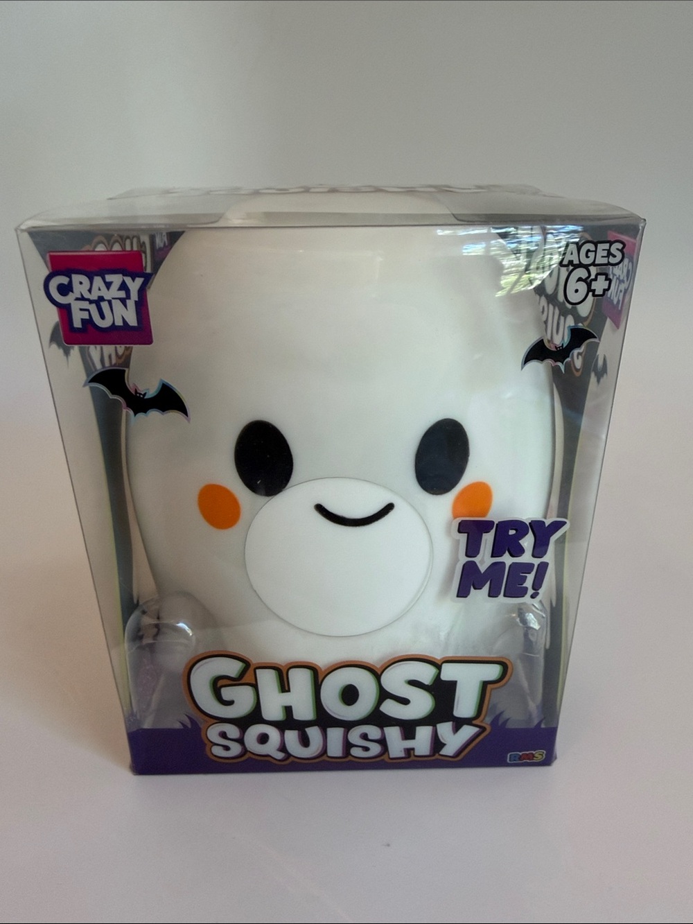 Crazy Fun Jumbo Halloween Ghost Squishy Stress Relief Fidget Squeeze Toy